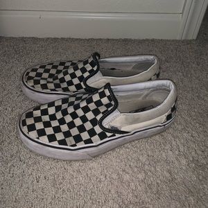 Checkerboard Platform Vans